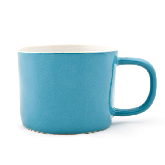 Blue stoneware mug